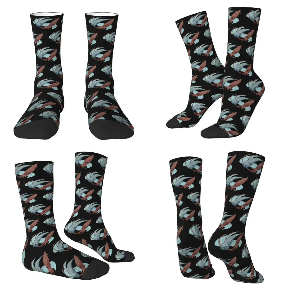 

Sperm Whale Vs Giant Squid Socks Harajuku High Quality Stockings All Season Long Socks for Unisex Valentine's Day Gifts