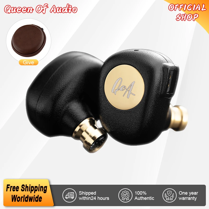 QOA 짐렛 이어폰, LCP 다이내믹 드라이버, 4 코어 OFC 실버 도금 인이어 IEM 음악 모니터, HiFi 헤드폰, 2 핀 케이블 이어버드, 10mm