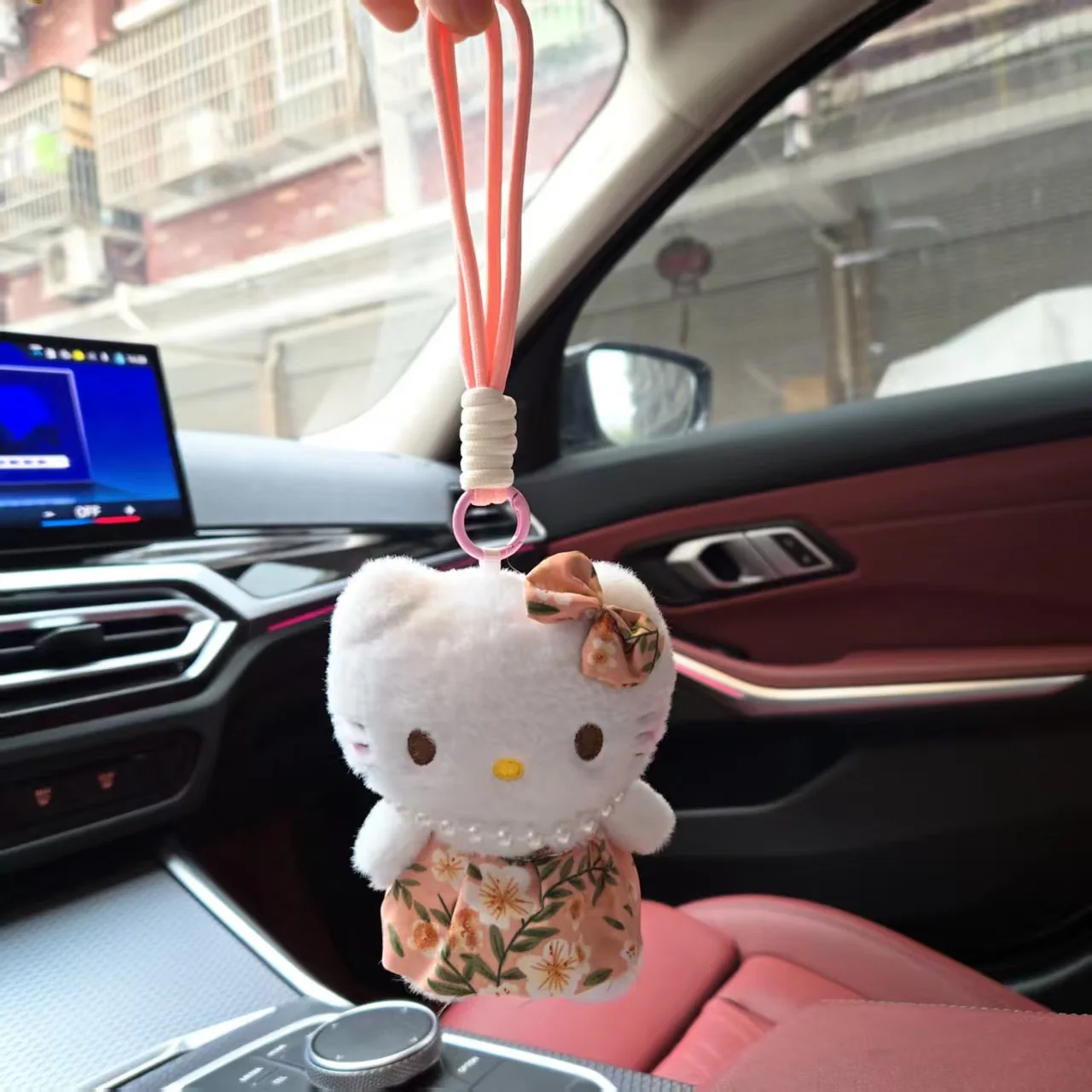 LLavero de peluche de dibujos animados para Kt, accesorio para bolso, regalo de Navidad para niña, bolso para muñeca, llavero con dije, muñeca de juguete