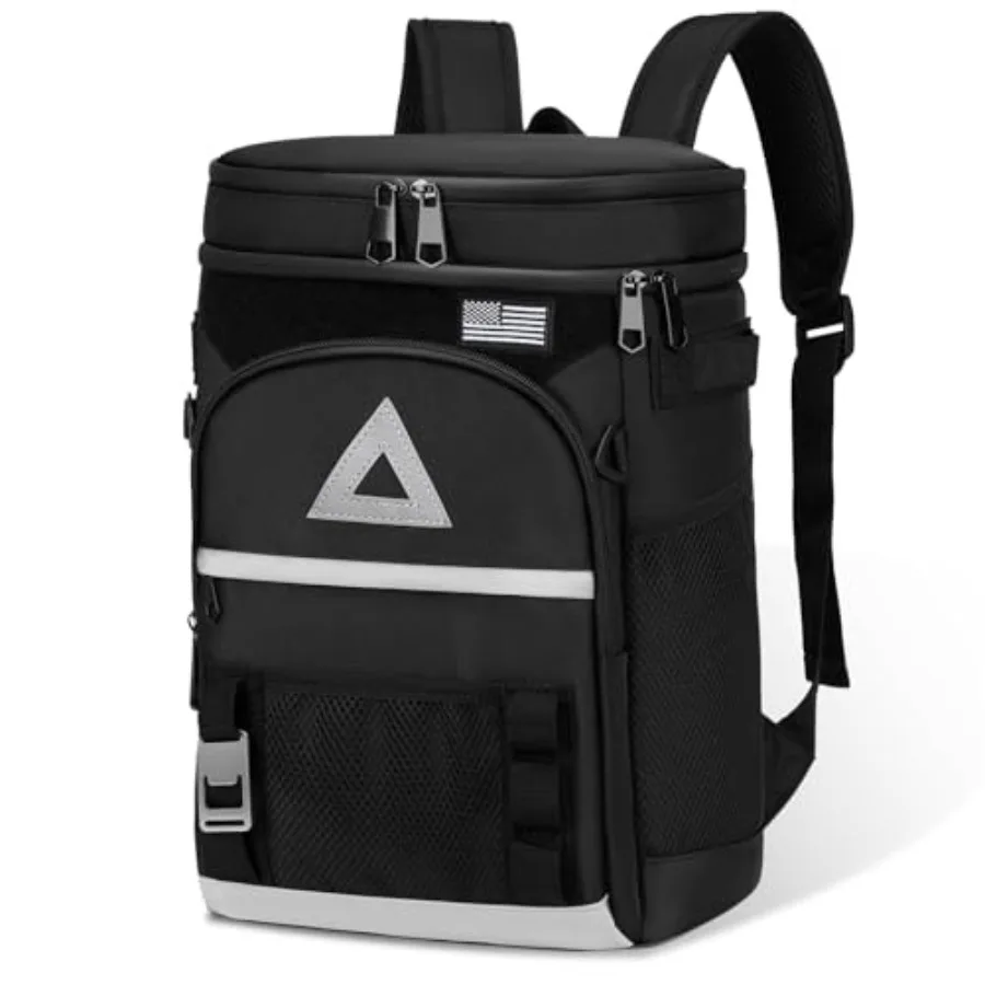 

Camping Cooler Backpack 30L Can Cooler Insulated Leak-Proof Ultrasonic Hydraulic-20-Hour Cold Retention Waterproof Beach Travel