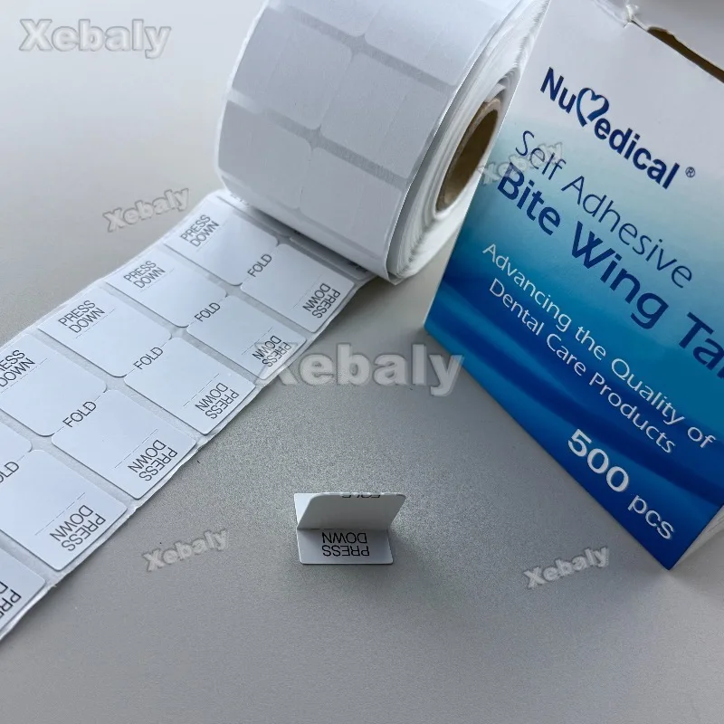 500Pcs/Box Dental Bite Wing Tab for X-ray Film Occlusal Surface Orthodontic Diagnostic Procedures Disposable