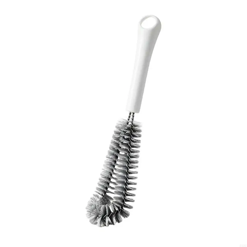 Coffee Pot Cleaning Brush with Soft Bristles and White Handle for Water Bottle Glass Decanters and Carafes Essential KXRE