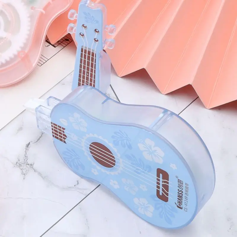 Correction Tape Creative Guitar Shape Correction Tape Large Capacity  Student Office Correction Tape