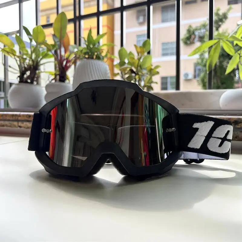 MX Off‑Road Protective Goggles High Definition Lens Sweat‑Absorb Padding Non‑Slip Elastic Strap for Adult Dirt Bike Riders