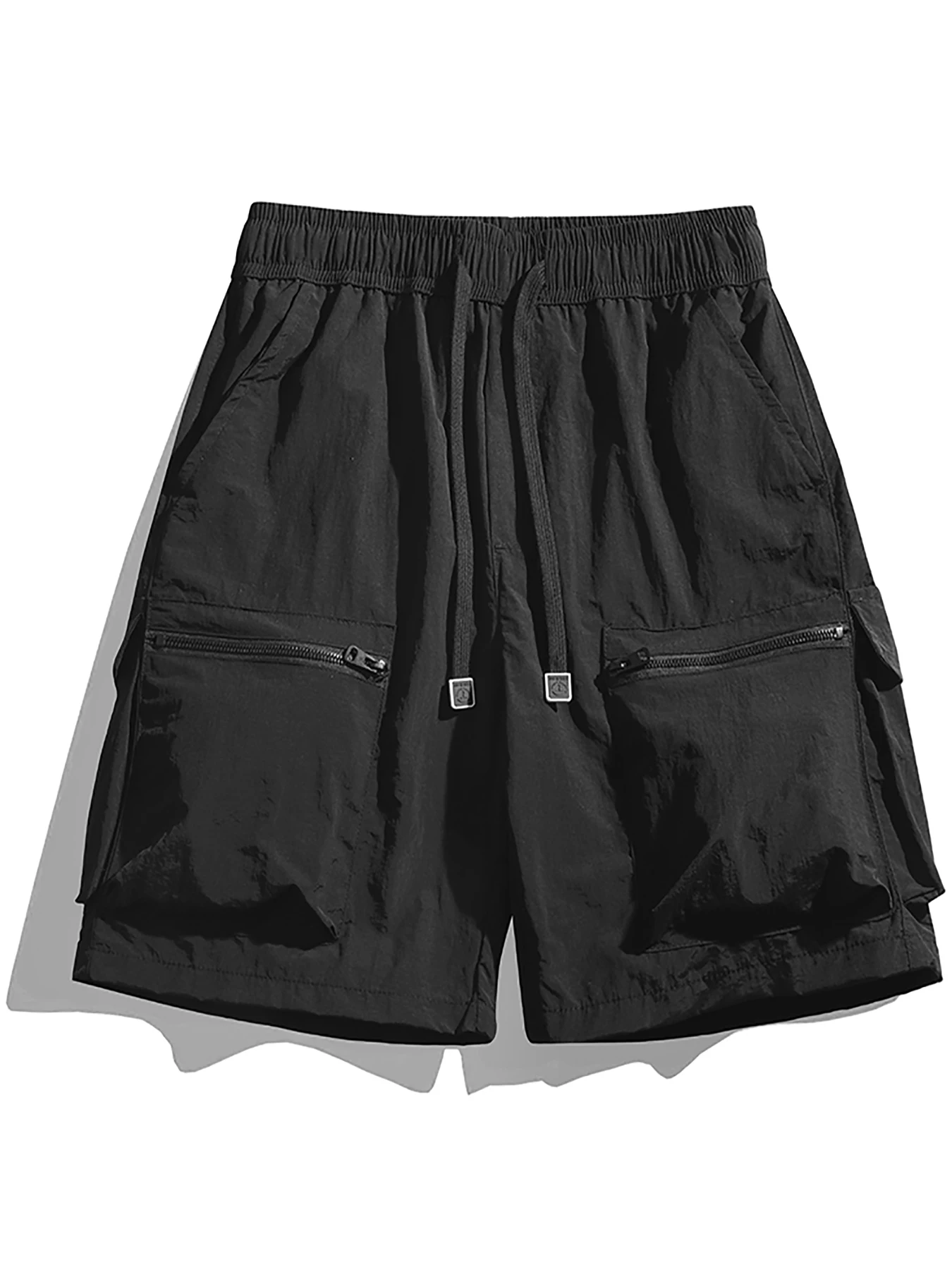 Short shorts made of ice silk with a cool feeling, quick-drying, thin, multi-pocket, loose, five-point sports casual pants for