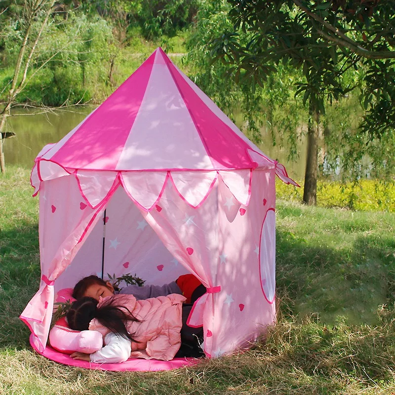 Tenda per bambini Pieghevole portatile per bambini Gioco per bambini Tenda da gioco Casa Finta giocattoli Castello yurta per interni ed esterni Giocattoli per casetta da gioco