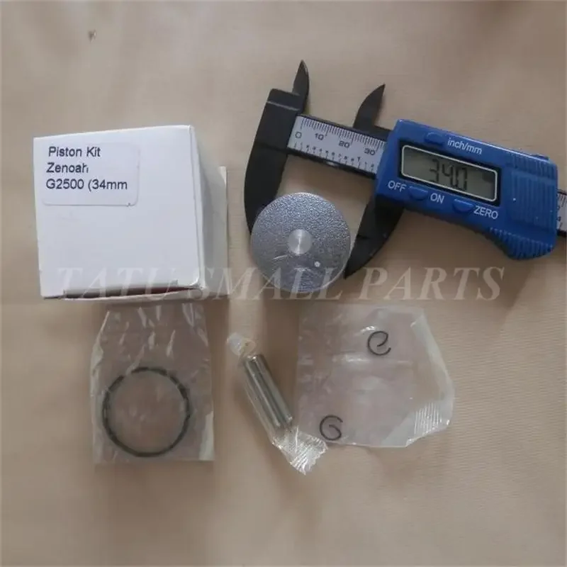 G2500 PISTON KIT 34MM FITS ZENOAH KOMATSU G2500TS G250 CYLINDER ASSEMBLY 25CC MINI CHAINSAW ZYLINDER  RING PIN CIRCLIPS  ASSY