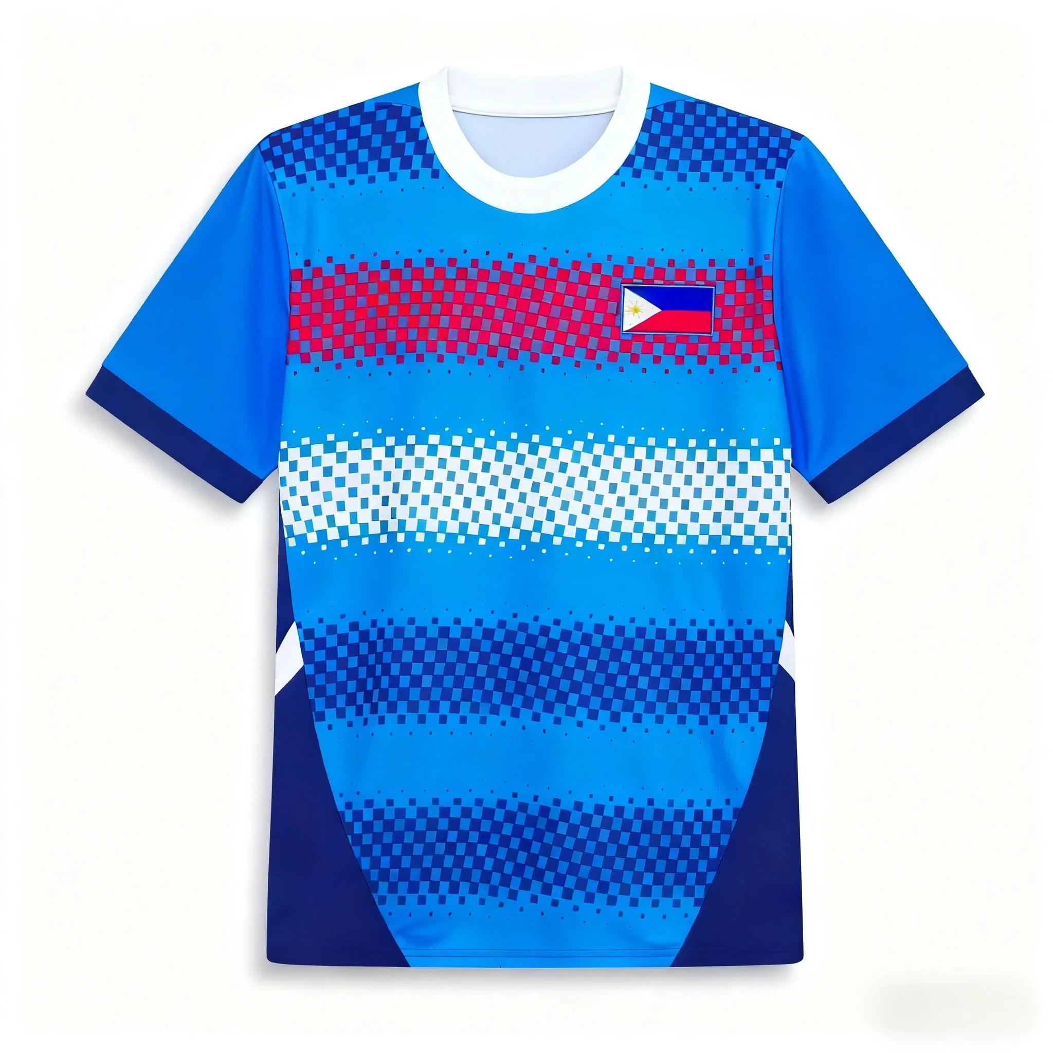 Philippinisches neues Kurzarm-T-Shirt 2026, atmungsaktives, schnell trocknendes Freizeitoberteil, Eltern-Kind-Outfit für Outdoor-Aktivitäten und Fußball – Detail 4