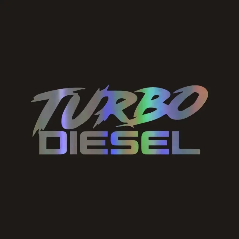 TURBO DIESEL  Body Decals Car Styling Decoration Door Window Vinyl Stickers12.9cm*5cm