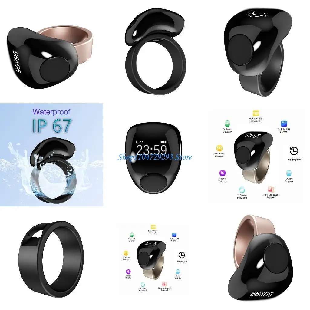 

Y2GD Digital Counter Rings For Precise Track Detachable Waterproof Wearable 0-99999