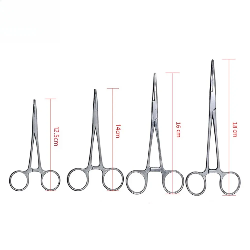

4pcs Dental Instrumentsnhook Pliers Microhandle Mosquito Forceps Straight Hemostatic Forceps Surgical
