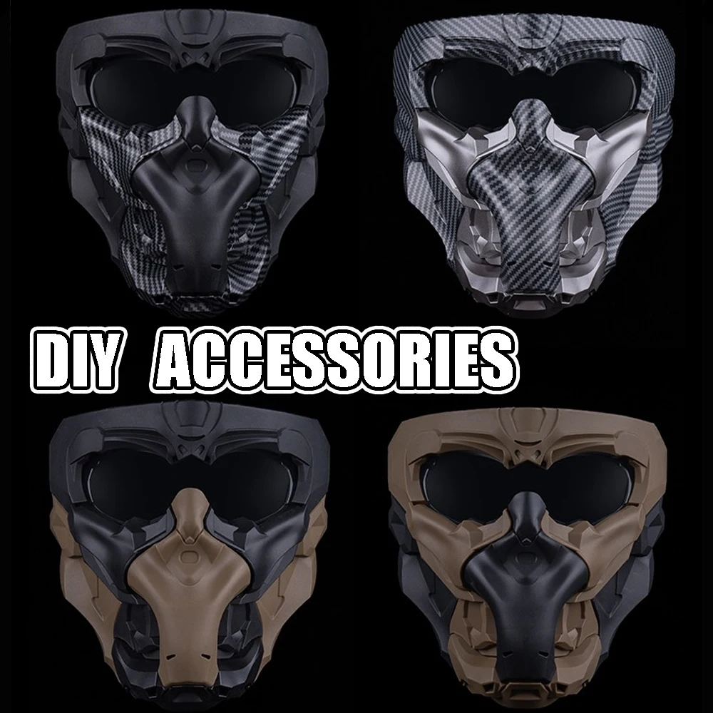 DIY Cool Doomsday Mask z magnetycznymi akcesoriami adsorpcyjnymi Maski ochronne na całą twarz Airsoft do strzelania Paintball Cosplay