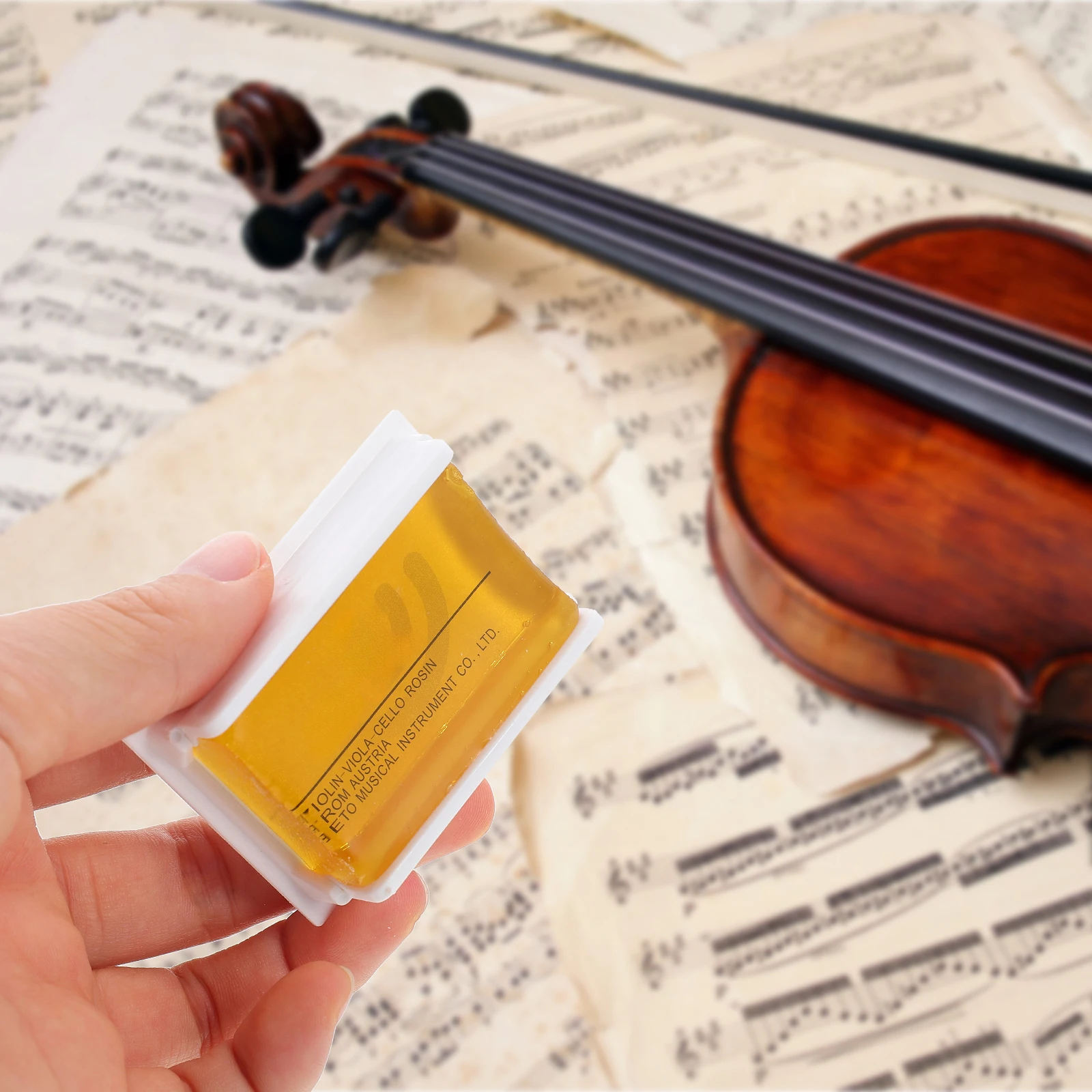 

2 Pcs Rosin Accessories Viola Cello Portable Instruments for Erhu Dust-free Violin Practical Strings