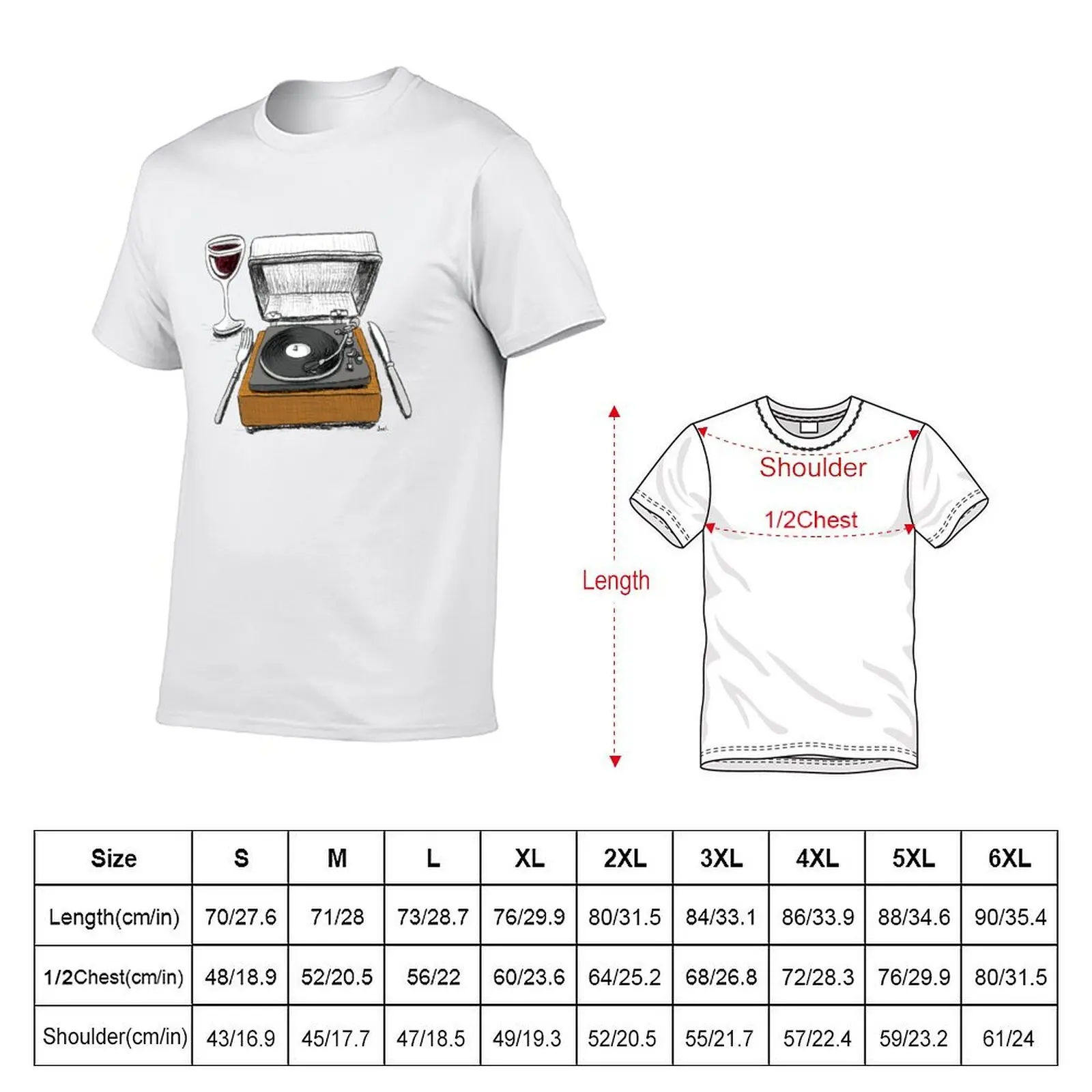 Dinner Music T-Shirt t shirt for man 100 percent cotton t shirt man casual T-Shirt