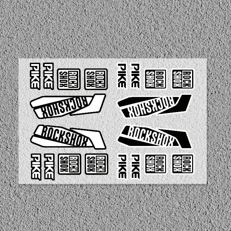 1 قطعة دراجة نارية سيارة قاطرة عاكس الليزر ملصق التصميم ملصق حائط من الفينيل الديكور لشعار R-ROCKSHOX #2