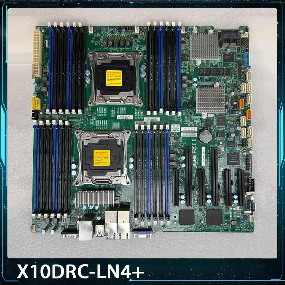 For Server E.E.ATX Motherboard LGA 2011 Intel C612 Xeon E5-2600 v3/v4 Family DDR4 PCI-E 3.0 X10DRC-LN4+