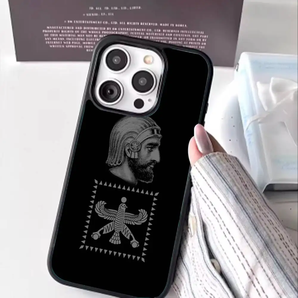 Capa de telefone A-Assyrian f-flag-s para iPhone 17,16,15,14,13,12,11,Pro,Max,Plus,Mini,Magsafe, capa de carregamento magnético sem fio