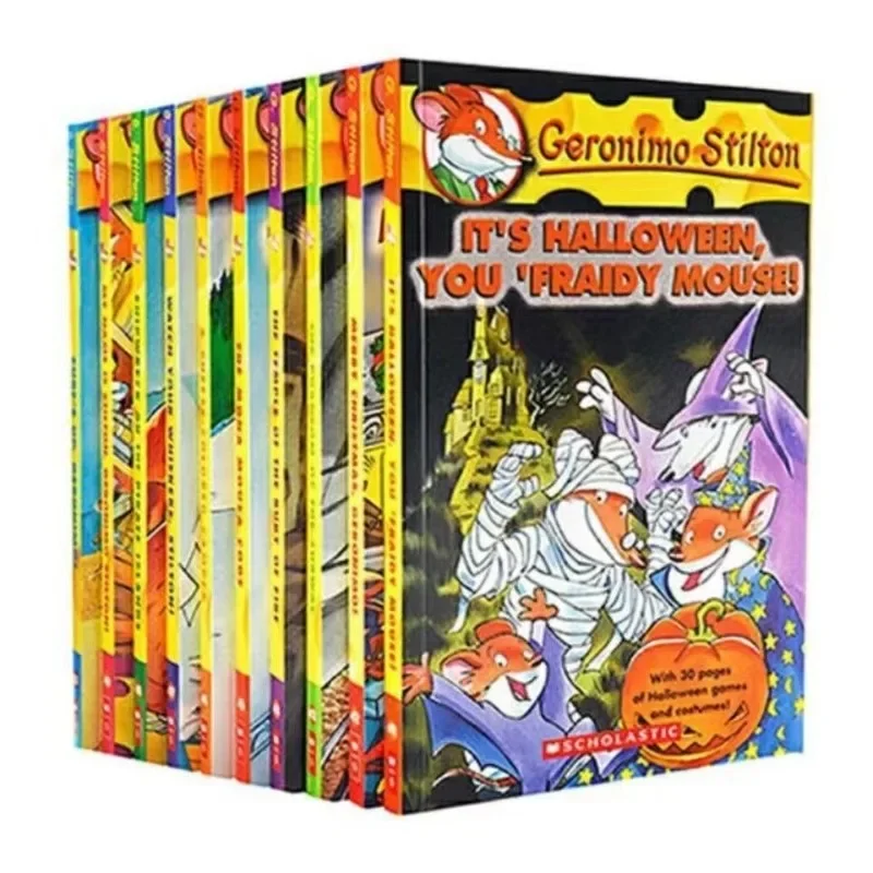 

10 Books Geronimo Stilton 11-20 Humor Adventure Explore Brave Comic Fiction Parent Child Kids English Picture Storybook