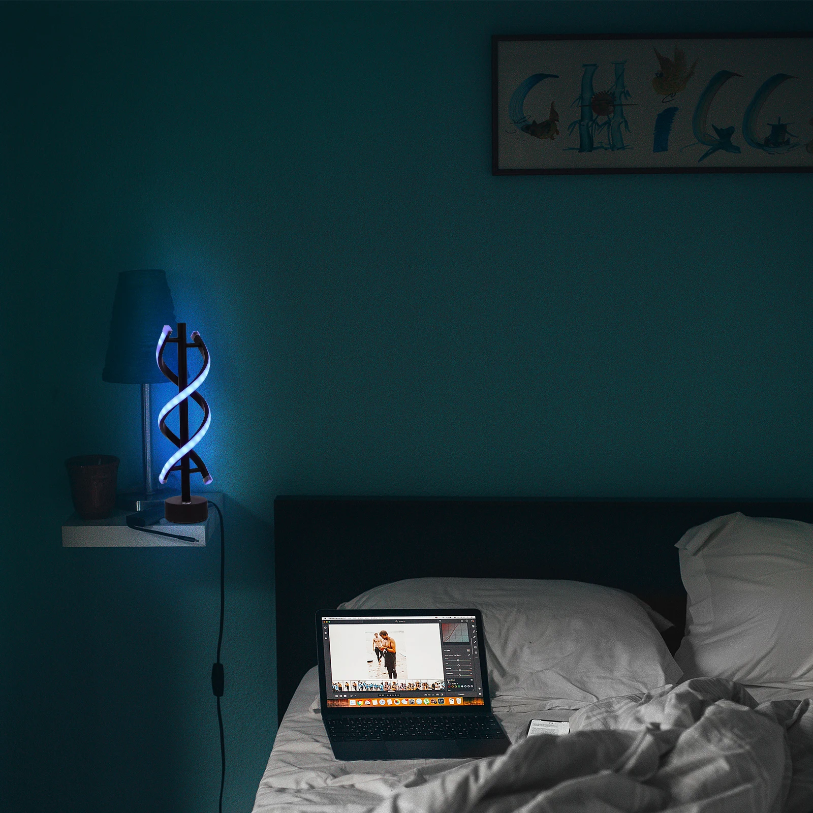 

Lamp Desktop Light Warm Decorative Bar Light Simple Style Night Lamp Bedroom Living Room Study Durability Fine