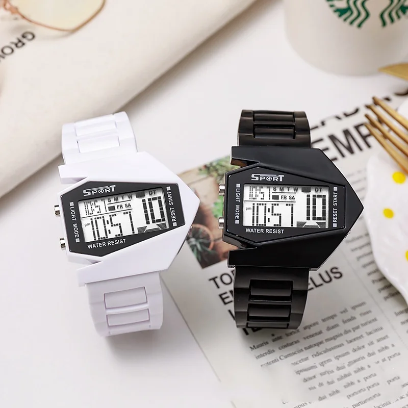 New Creative Digital Watches for Kids Luminous Wateproof Silicone Strap Sports Watch Multifunction Alarm Clock Sports Watch