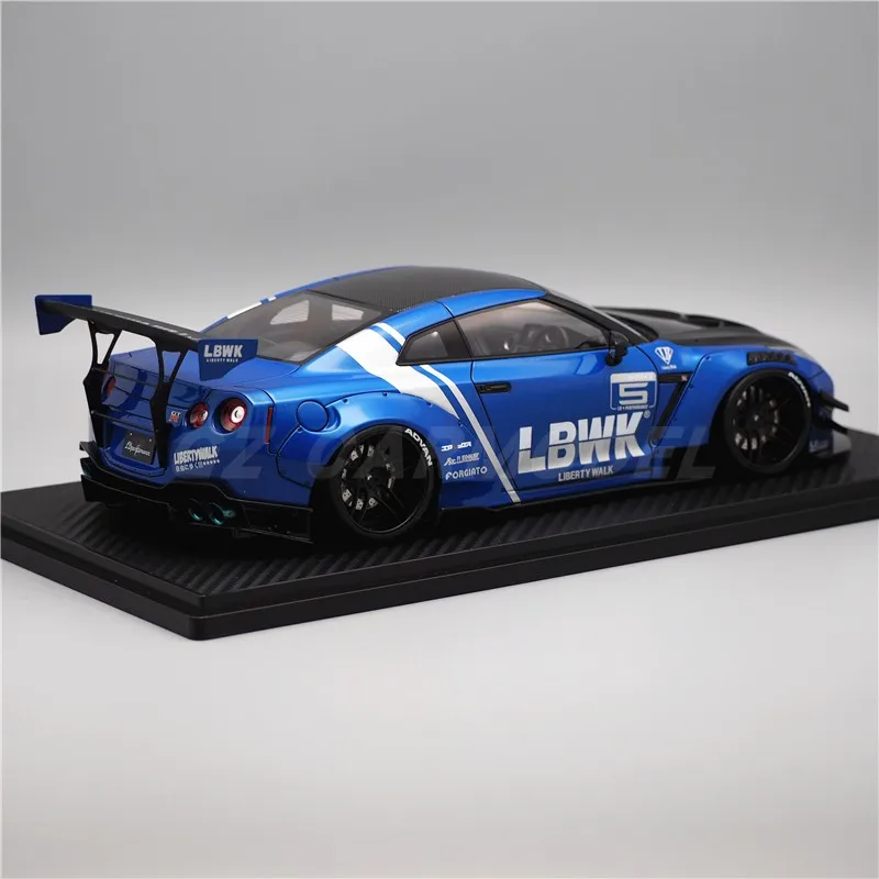 IG 1:18 LB GTR R35 Type 2 Blue IG2340 JDM Simulation Limited Edition Resin Metal Static Car Model Toy Gift