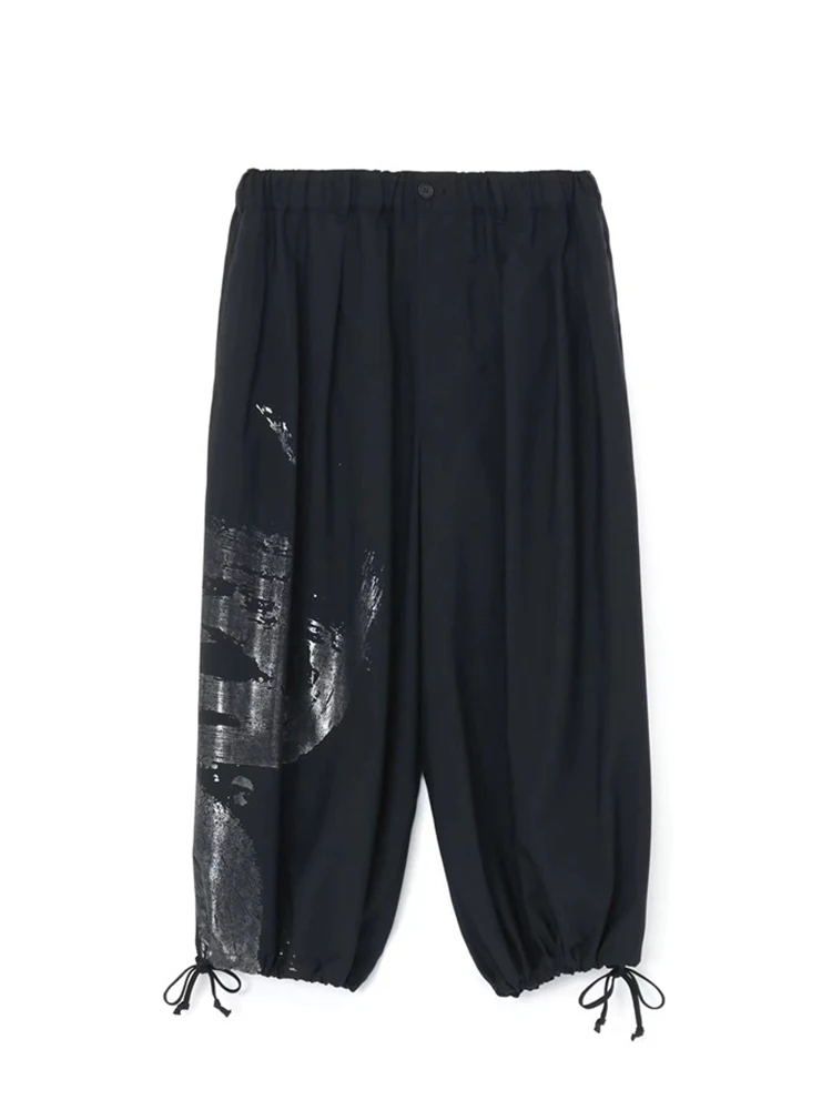 

Reflective Printing Pants Yamamoto-Style Pants Homme Trousers Casual Pant Wide Leg Pants Owens Men Suit And Pants