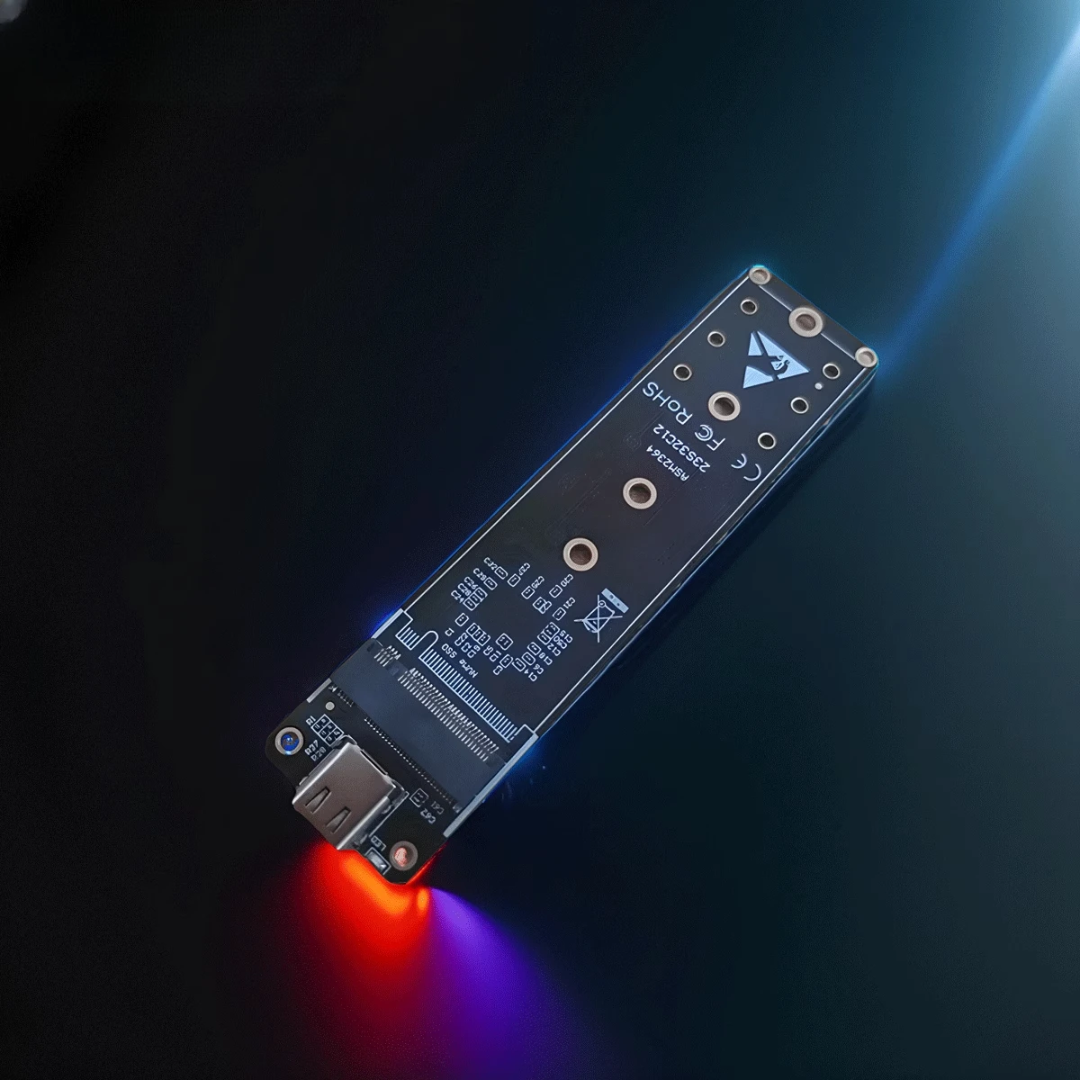 2025 新しい ASM2364 USB PCIe 高速 20Gbps 外付けハードディスクアダプタボード、オリジナル IC チップデモボード