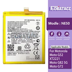 100% New Original Battery NE50  For Motorola  Moto G52/XT2221/Moto G82 5G/Moto G72 Battery + Free Tools