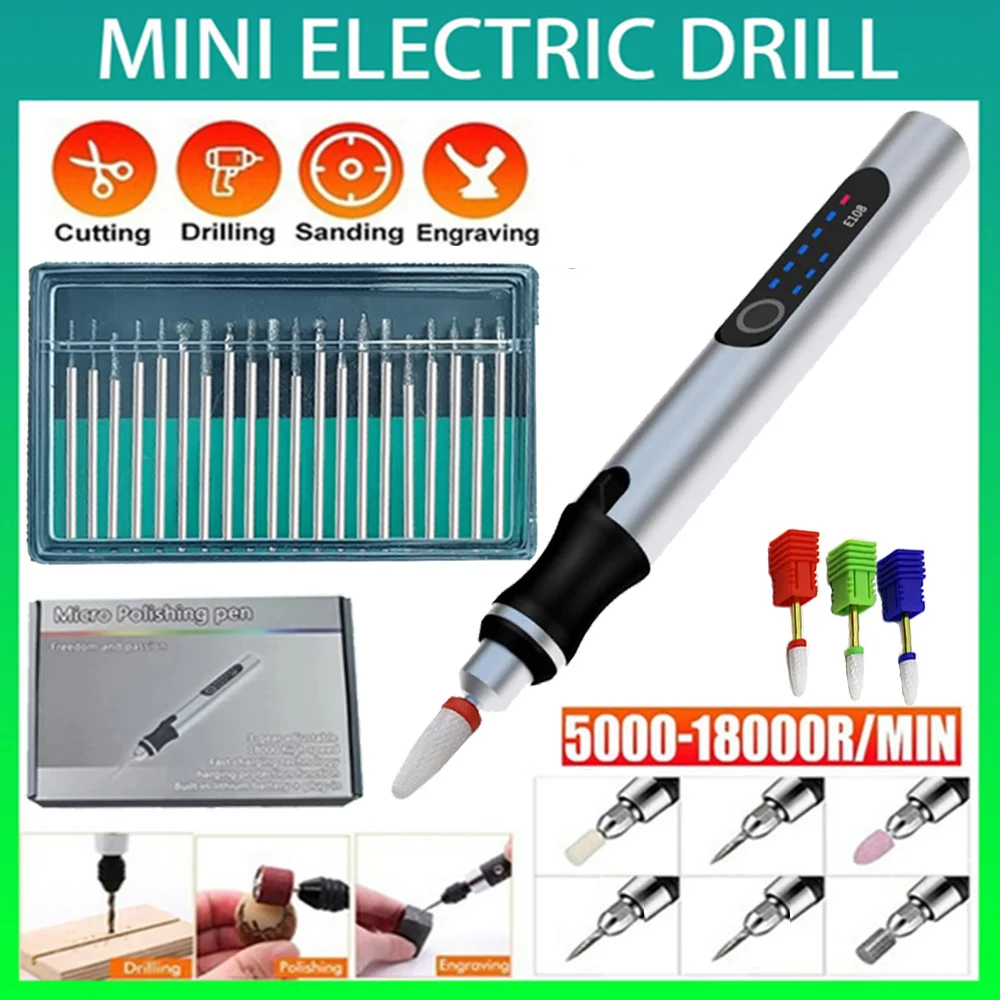 Usb Gravação Pen para Scrapbooking Moedor Elétrico Faça Você Mesmo Gravar Máquina de Escultura Ferramentas Graver com ou sem Ferramentas
