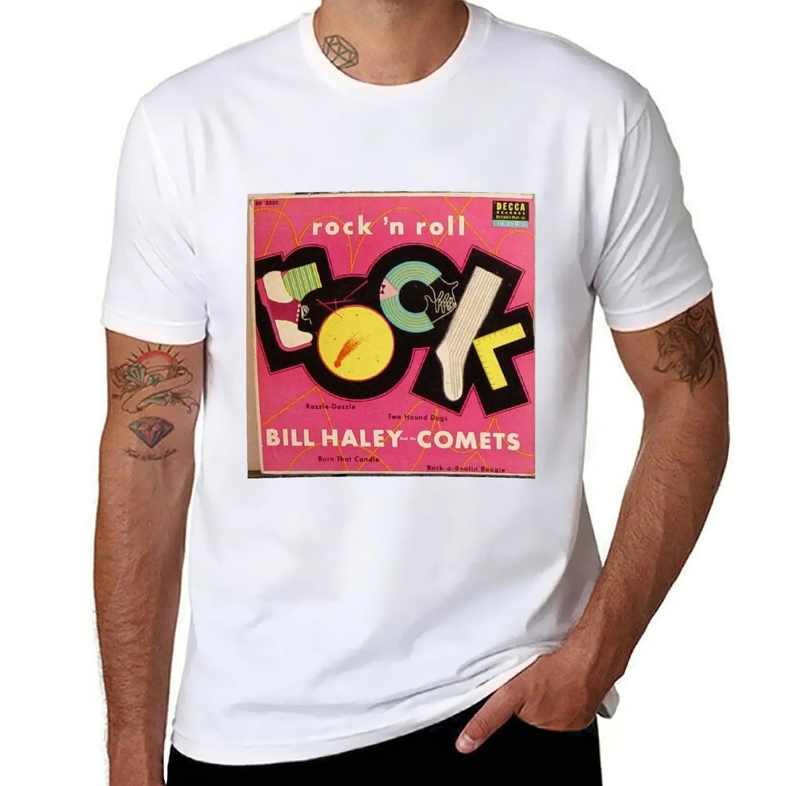

Rock & Roll, Bill Haley & His Comets, 50's, Rock N' Roll,ep T-Shirt g man t shirts for men t shirt personalised T-Shirt