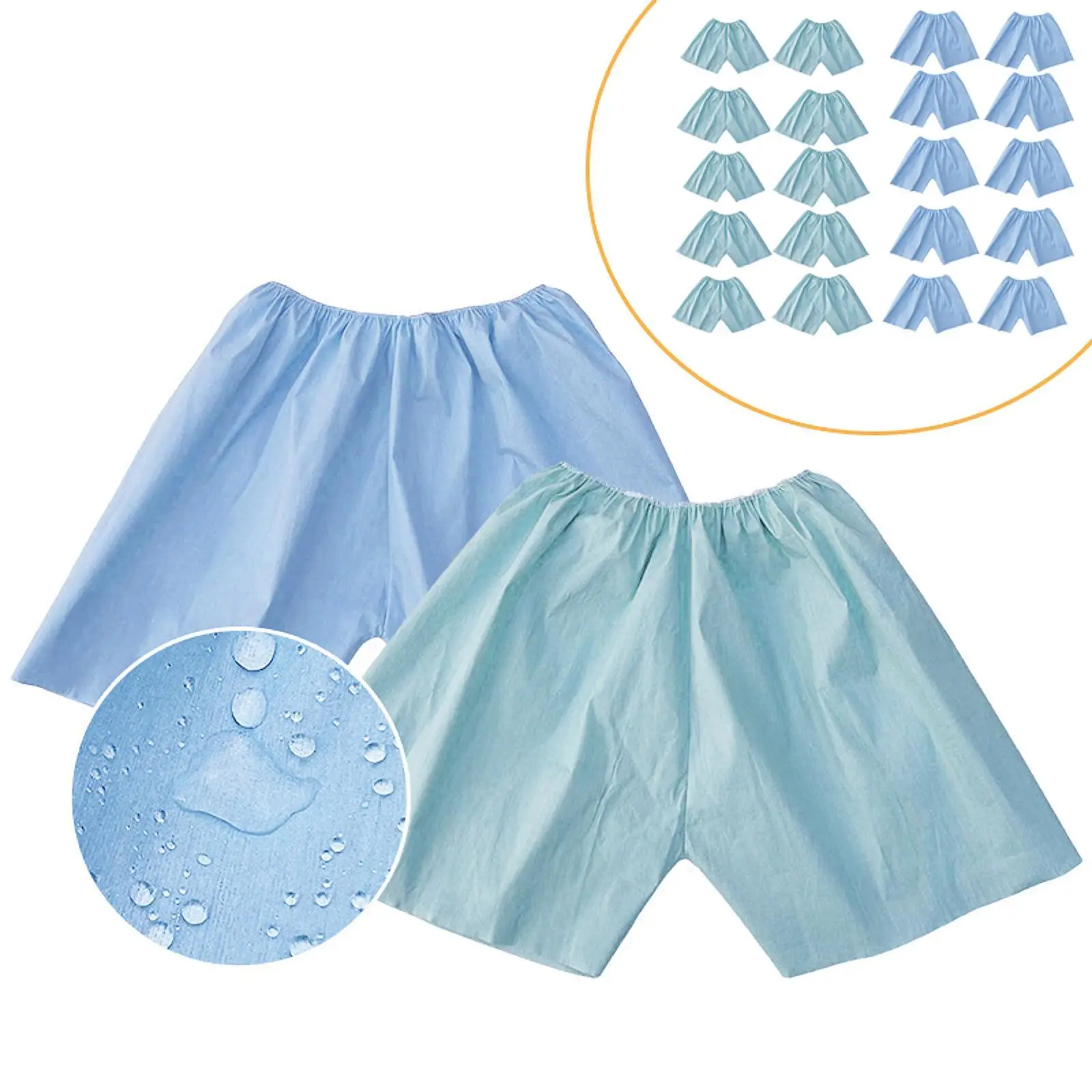 

10Pcs Disposable Men Shorts Soft Comfortable Boxer Shorts Disposable Underwear for Waxing Examination Salon Sauna Room Travel