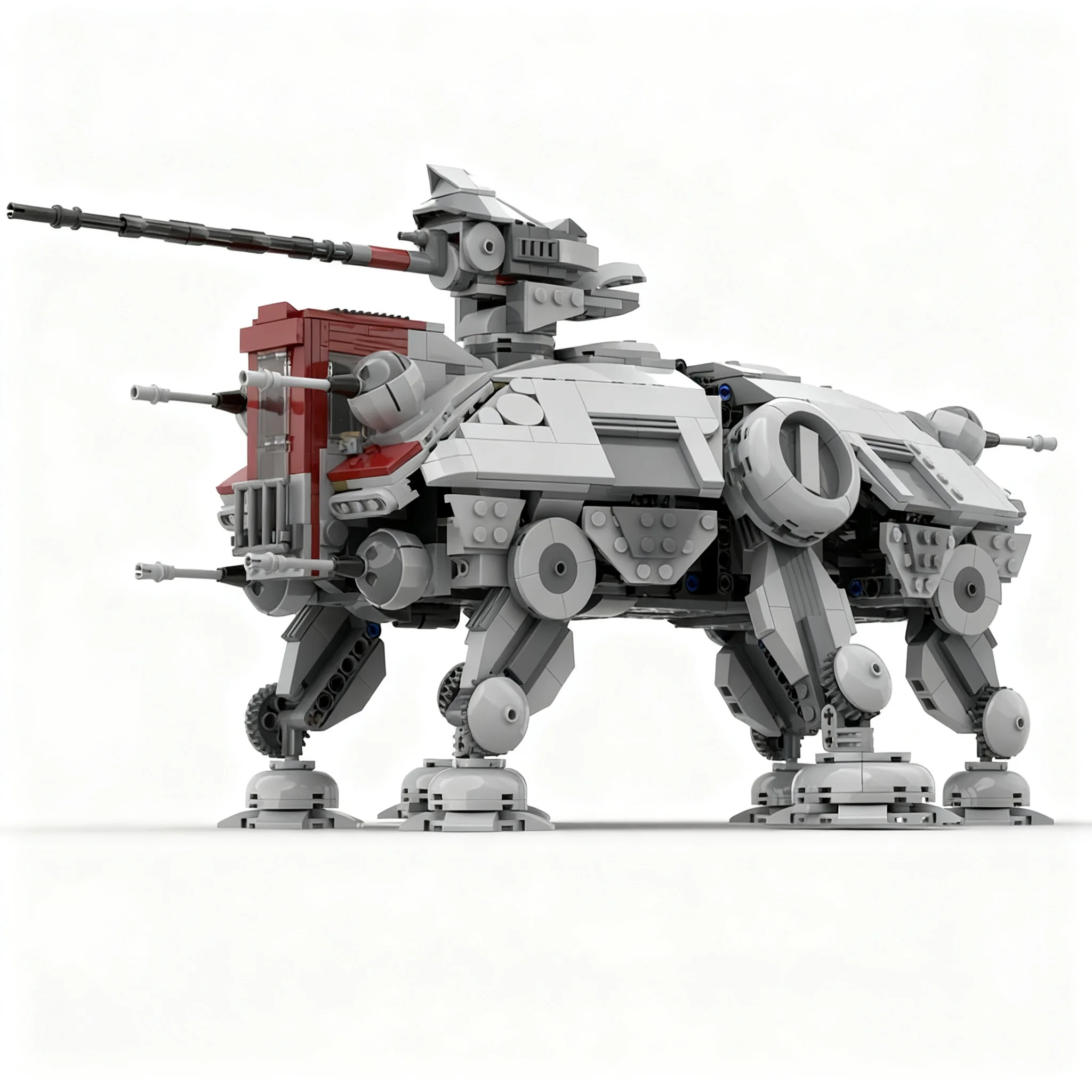1336pcs MOC UCS AT-TE - Minifig Scale W/ Interior Star Battle Ultimate Collector Series Model Building Blocks Christmas Gift Toy