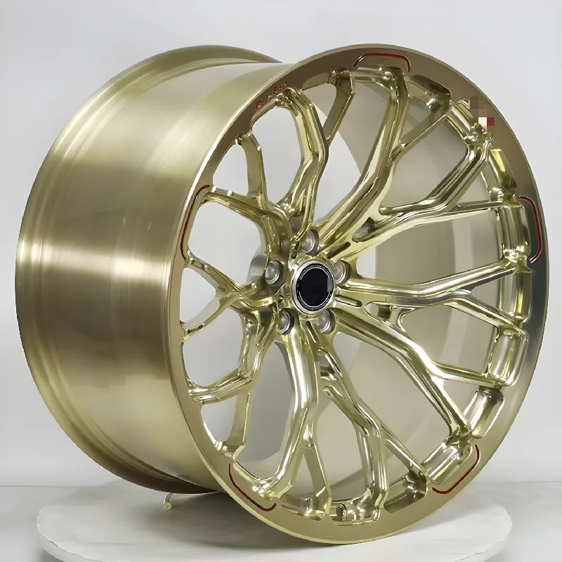 FOR Deep Concave Forged Wheels 15-24 Inch 5x114.3/5x130/4x100/5x100 Gold Finish Polished Passenger Car Wheels for Audi RS6