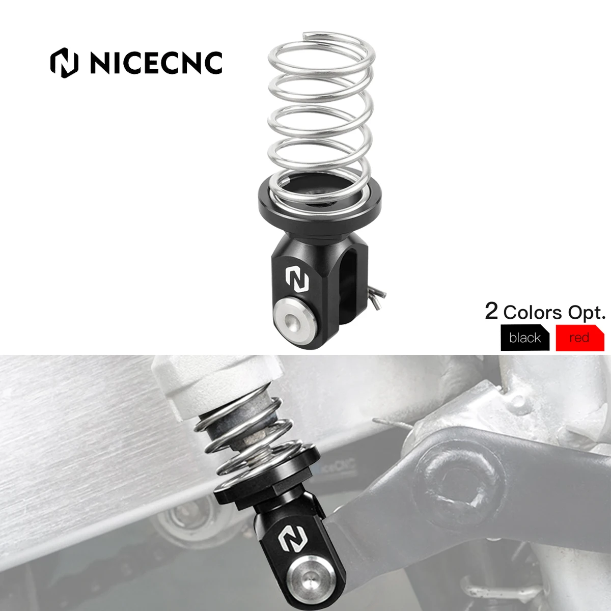 

NICECNC For Honda XR650L 1993-2025 2024 XR600R 1993-2000 Motorcycle Rear Brake Return Spring Kit XR 650L XR 600R Billet Aluminum