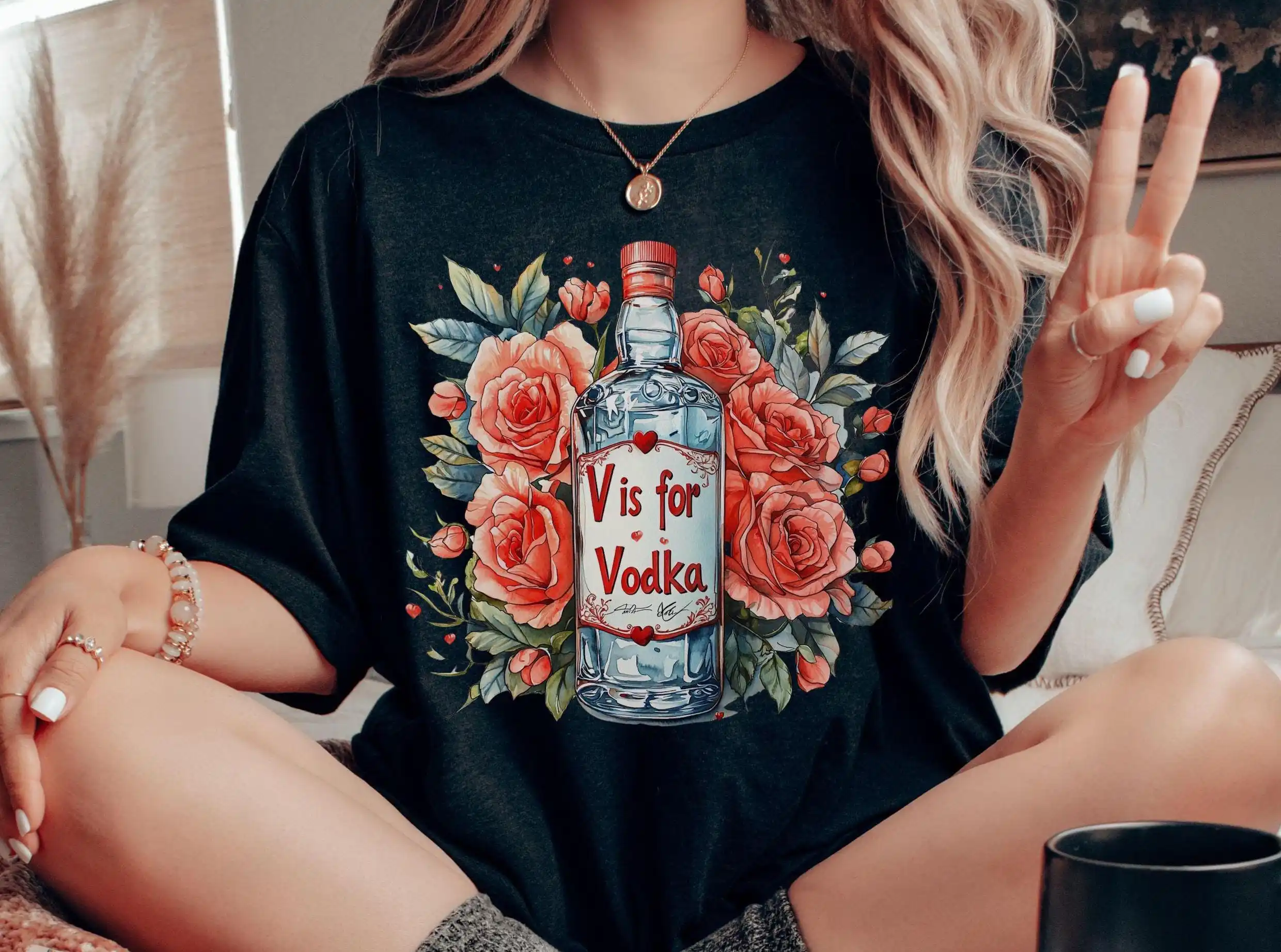 

Anti Valentine s Day Vodka T Shirt Sarcastic Galentine Drunk s Bartender Alcoholic