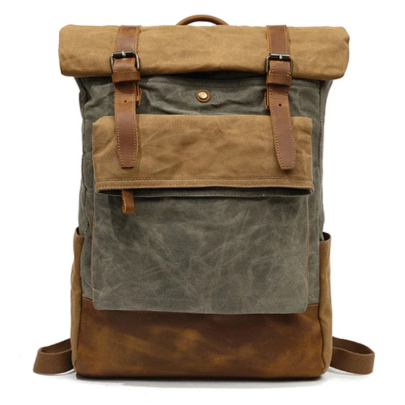 

rucksack Men Casual Daypacks Vintage Canvas Backpack School Boys Designe Waterproof Travel backpack Bag Male Bagpack mochila