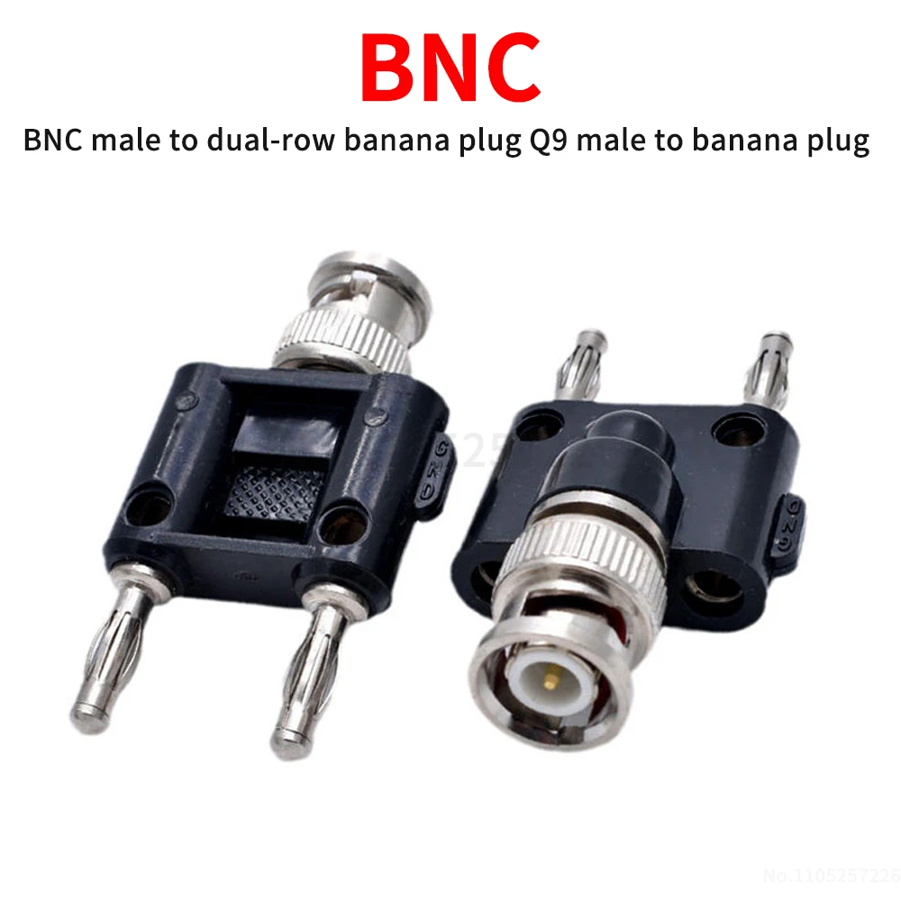 BNC male to dual-row banana plug adapter Q9 male to banana plug adapter BNC female to dual-pin banana plug adapter (1 pcs)