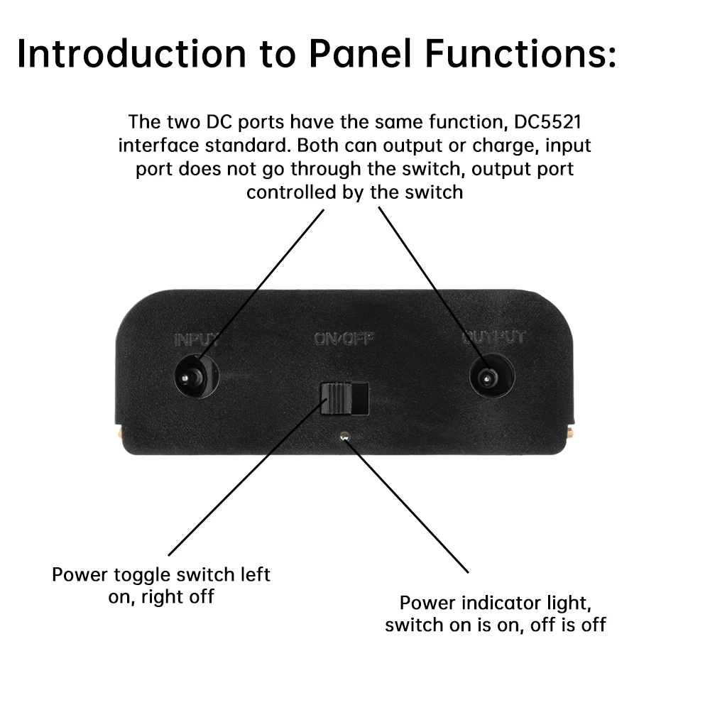 12V Rechargeable 3 Cell Solder-Free 18650 Tandem Removable Battery Box  for Cellphone WiFi Router LED Light