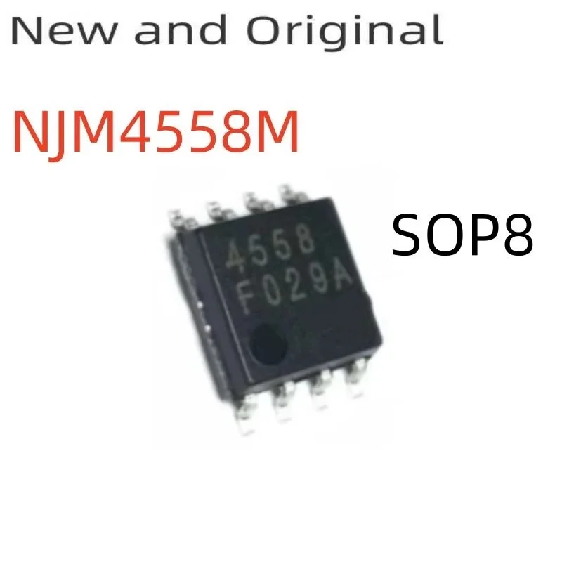 NJM4558M New and Original DUAL OPERATIONAL AMPLIFIER 6000uV PDSO8 DMP-8