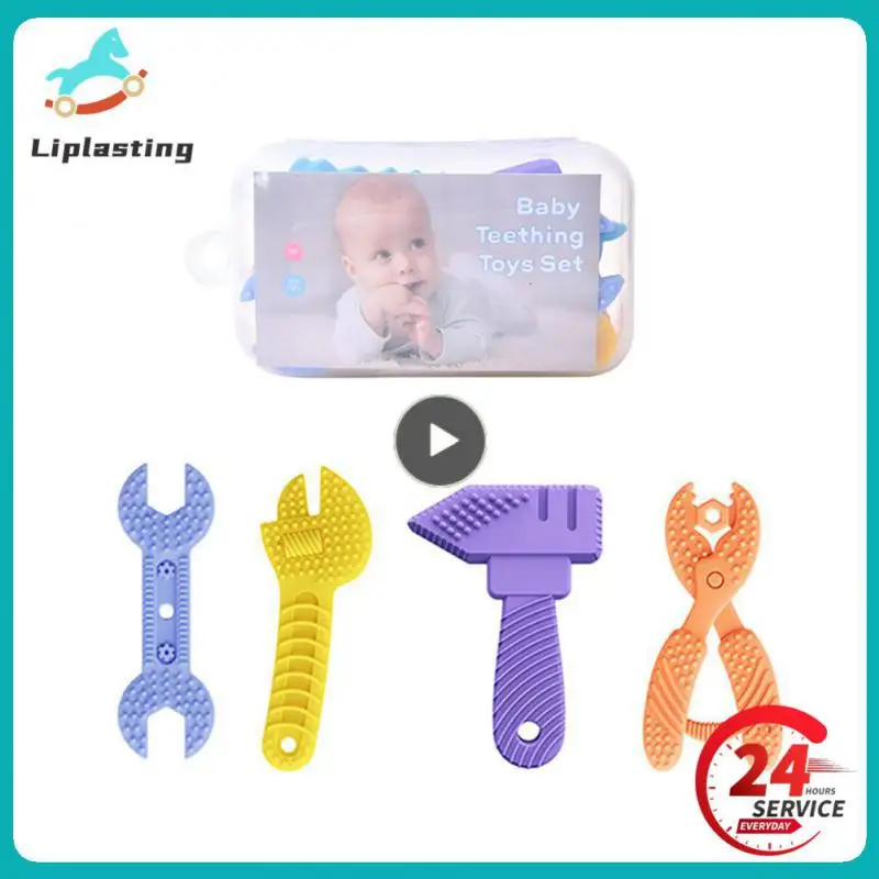 ทารกแรกเกิดการฝึกอบรม Grip ซิลิโคน Bpa ฟรี Anti-กิน Care ทําความสะอาดง่าย Baby Care เครื่องมือรูป Gutta-percha Chew ของเล่น