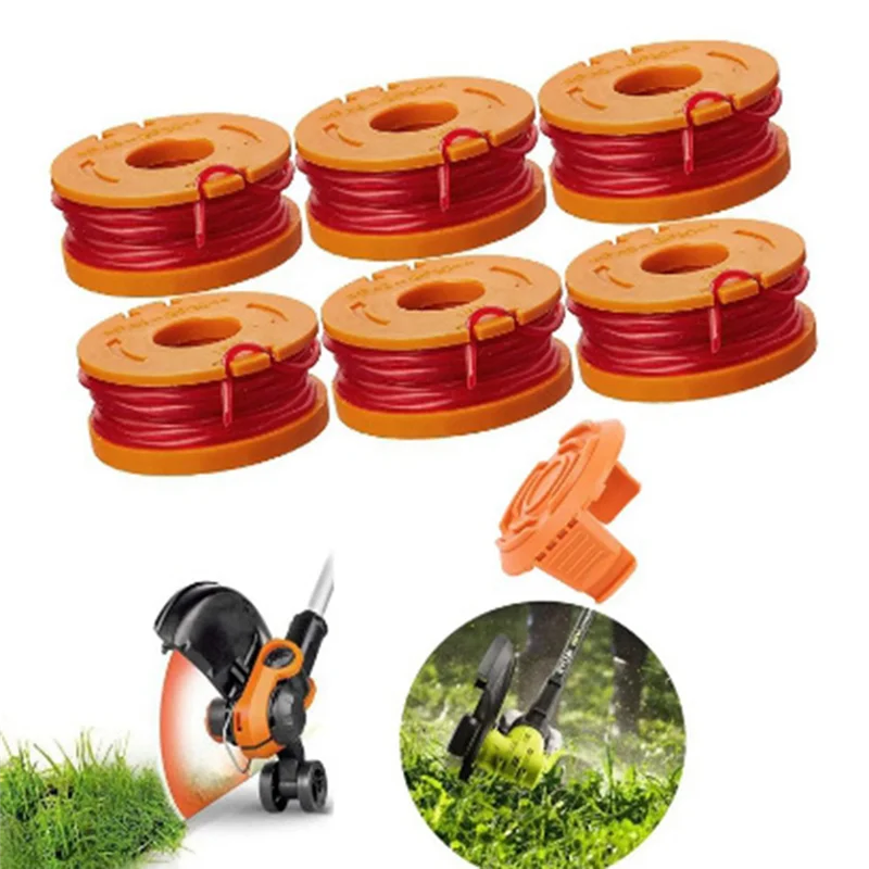 Set di coperture per bobine per trimmer per tosaerba WORX WA0010 Bobina WA6531 Parti di utensili per copertura linea-AB52