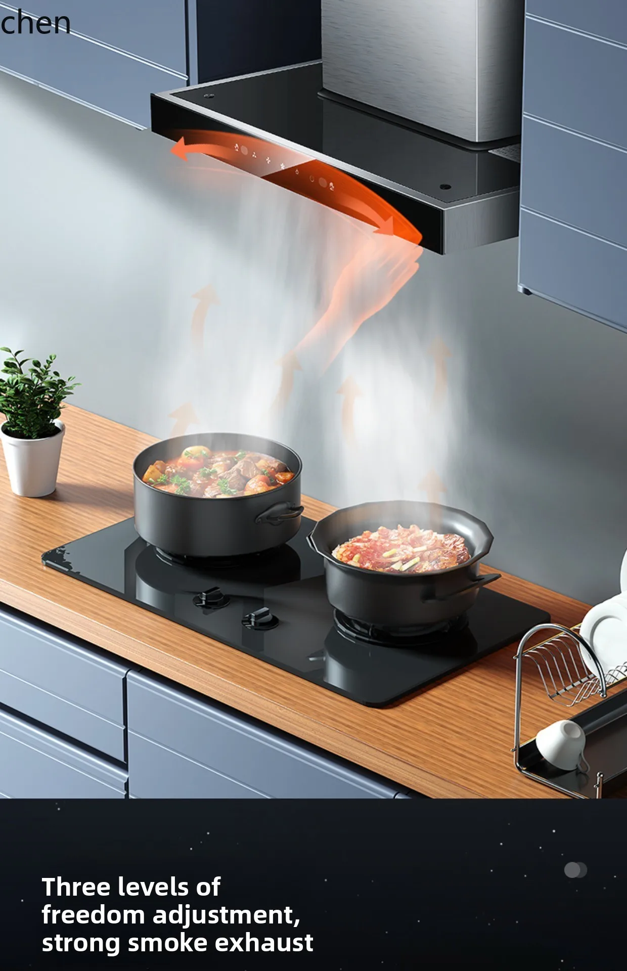 ZML range hood small size large suction rental pumping machine small household top suction smoking machine