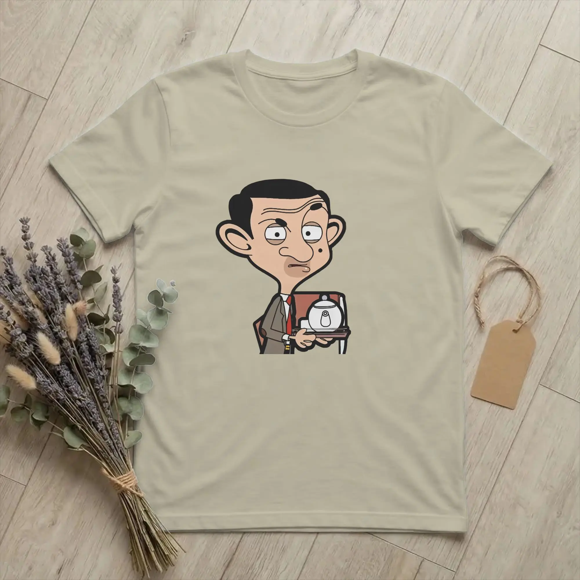 Mr Beans  T Shirt Men Women Pure Cotton Vintage T-Shirt Round Neck Rowan Atkinson Tee Shirt Short Sleeve Clothes Gift Idea