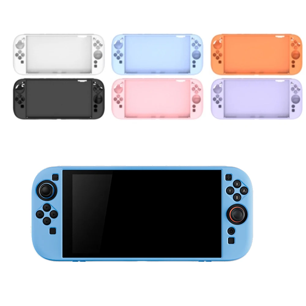 

Silicone Protective Case For Switch2 Game Console Drop Protection Simple Solid Color Protective Sleeve Game Console Accessories