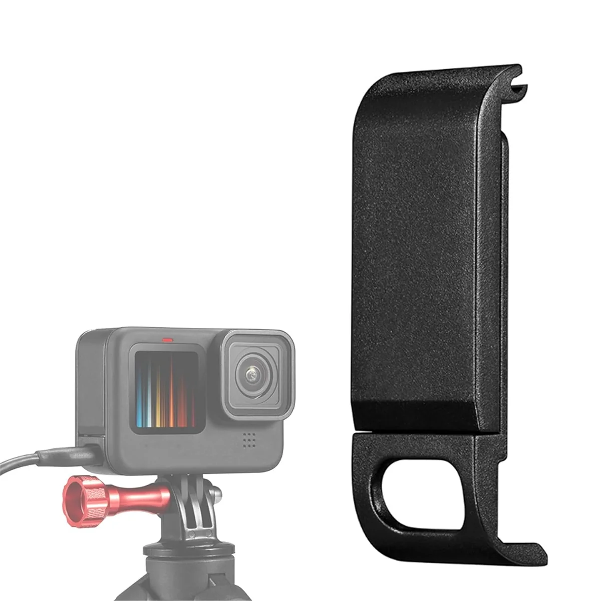 Replacement Side Door Battery Cover for Gopro Pass Through Battery Door Cover for Gopro 10/9/11/12 Camera Accessories