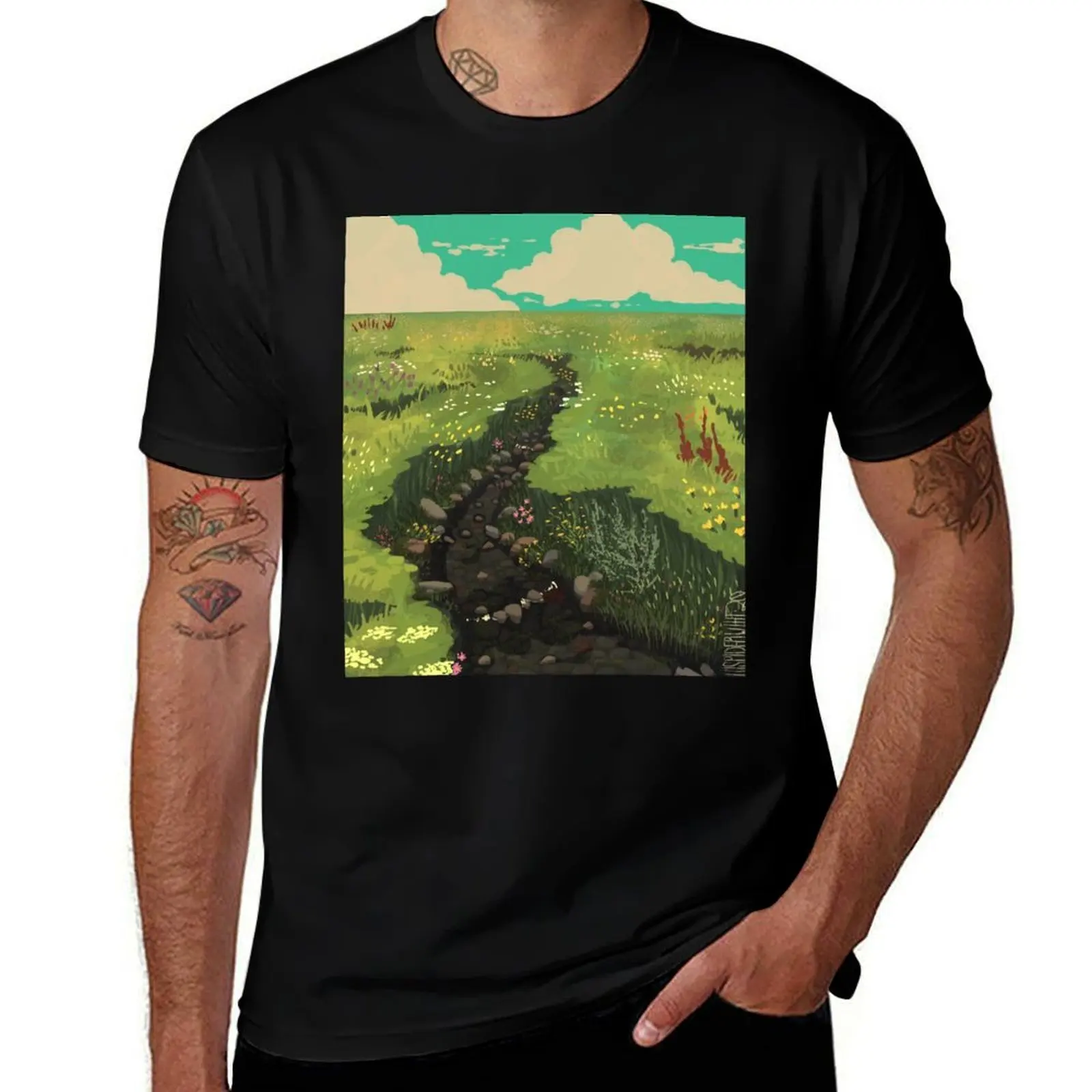 

wetland T-Shirt animal prinfor boys customs baggy shirts mens clothing