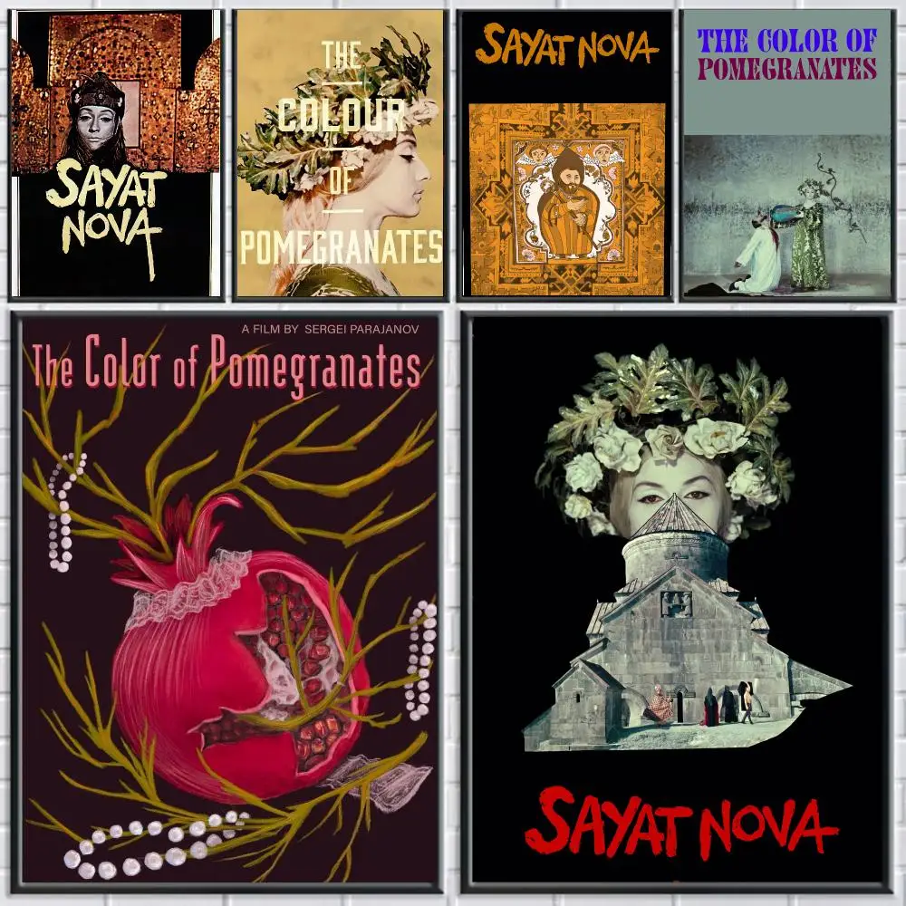 classic movie C-Color Of Pomegranates 1969-S Poster Peel and Stick Wall Art for Cafe Office Bar and Home Decoration
