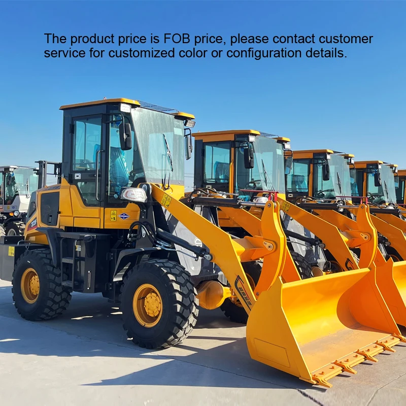 CE EPA Mini Hydraulic Mini Excavator Front Loader Wheel Loader China Sale Wheel Loader 0.8 Ton