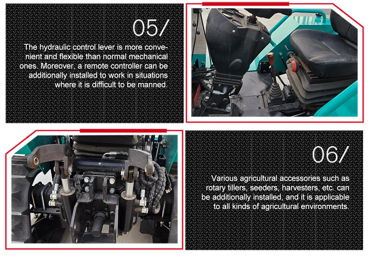 Heißer Verkauf: Neuer 35-PS-Mini-Raupentraktor mit Hydraulikbagger, Dozerblatt und Daumengreifer – Detail 14