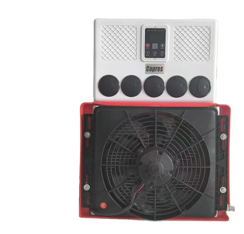 

12v 24v DC Electric Split Mounted Parking Air Conditioning Cooler For Truck Bus Van & Caravan R134a Refrigerant